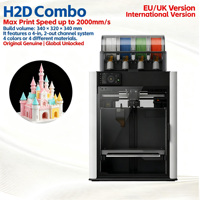 Imprimante 3D H2D Combo, directement de l'usine, nouvelle version internationale débloquée UE/Royaume-Uni, multi-matériaux, haute précision, impression de bureau