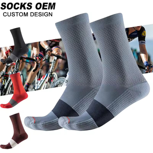 <b>High</b> Quality Custom Cycling <b>Socks</b> Breathable Sweat Absorbing Quick Dry Comfortable Sports <b>Socks</b> with Logo for Men - Product Image 1