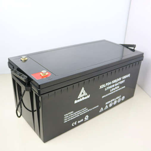 IP67 Waterproof Lithium Battery 24V 100AH LiFePO4 Battery for Electric Outboard Thrust Trolling Motor Rowing Boat