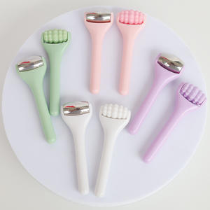 أداة تدليك الوجه والعينين من الفولاذ المقاوم للصدأ بشعار خاص لتخفيف الانتفاخ، أداة محمولة للعناية بالبشرة وعلاج الصداع النصفي وإزالة التجاعيد للاستخدام المنزلي - Product Image 1