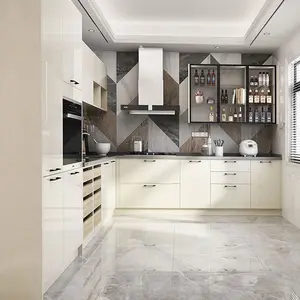 OPPEIN Free-Standing Designs Luxury Modular Prices In Kerala Kitchen Cabinets And Countertops