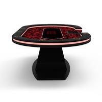 YH Salle de Poker Moderne 10 Joueurs Professionnel En Bois Led Casino Club Poker Table À Vendre