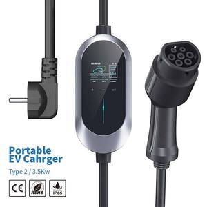 Diboev hicbest 2023 nóng bán <span class=keywords><strong>x</strong></span>ách tay EV evse 32A 7kW IEC 62196 loại 2 Sạc xe điện CE X8 IP65 7 ngày OBC type2 Bộ - Product Image 4