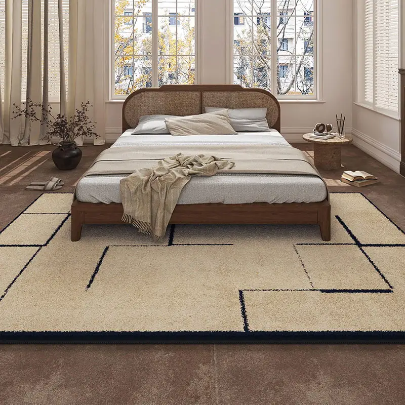 Long bedroom bed rug living room Japanese simple sofa coffee table blanket new imitation cashmere thick carpet