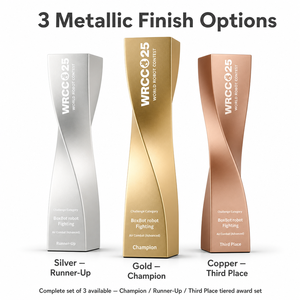 Trofeo Personalizzato in Metallo a Pilastro Intrecciato <span class=keywords><strong>Oro</strong></span> <span class=keywords><strong>Argento</strong></span> <span class=keywords><strong>Rame</strong></span>, Forma a Spirale a 180 Gradi, Premio Aziendale per Dipendenti, Vendita all'Ingrosso - Product Image 2