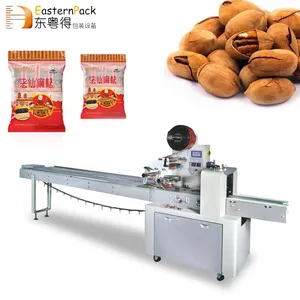 Automatic High Speed Flow Wrap Candy Cheap Popsicle Napkin Tissue Chocolate Ball Packaging Packing Machine