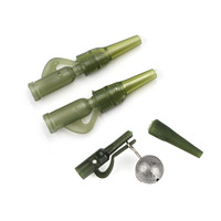 Accessoires de pêche à la carpe Selco Clip de plomb de sécurité 35mm avec émerillon pour plates-formes de cheveux queue matériel d'extrémité en plastique