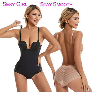 Mode féminine sans couture dos nu <span class=keywords><strong>body</strong></span> une pièce Corset Shaper avec tasse de mangue respirant minceur Shapewear Lingerie - Product Image 4