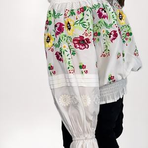 Chemise bohème à manches longues en coton brodé, col à une ligne, nouvelle mode décontractée pour femmes Oak Sia - Product Image 3