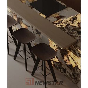 Modern Translucent Pandora Quartzite Kitchen Island Home Hotel Kitchen Island Marble Countertop - Product Image 5