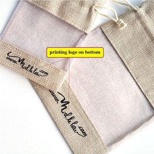 Bolsas con cordón para vino de yute de fabricante al por mayor con ventana de organza y bolsas de regalo con cordón para vino de <span class=keywords><strong>arpillera</strong></span> - Product Image 5