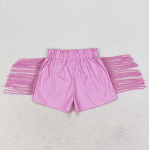 Pantaloncini Estivi in <span class=keywords><strong>Pelle</strong></span> Multicolore con Elastico in Vita e Nappine per <span class=keywords><strong>Bambina</strong></span> - Product Image 6