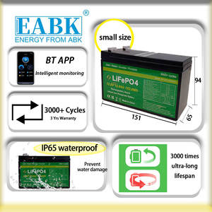 Solarenergie-Speichersystem-Batterie für Heim-Notstromversorgung Prismatische LiFePO4-Zelle 12,8V 12Ah 153,6Wh Lithium-Batterie - Product Image 2
