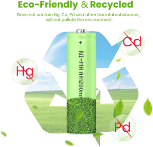 AA 1.2V 1200mAh Ni-MH có thể sạc lại pin dung lượng cao lâu dài Pin nhà sản xuất trực tiếp giá với CE - Product Image 3