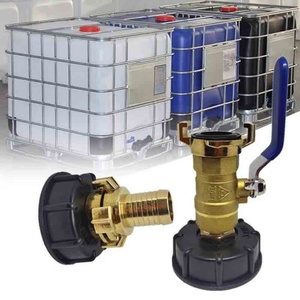 Adaptateur IBC S60X6 avec raccord Geka 3/4" 1" pour réservoir IBC, connecteur rapide, vanne de vidange en laiton, adaptateur pour conteneur d'eau de jardin - Product Image 6