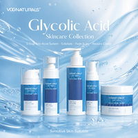 Ensemble de soins du visage OEM, 7% d'acide glycolique, 2% de BHA, Produits de soins de la peau, Collection de soins de la peau, Amélioration des imperfections, Exfoliant AHA