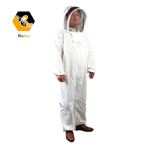 Combinaison en pur coton à capuche pour apiculteur, vêtements de Protection, évasé, voile d'abeille, veste de costume - Product Image 6