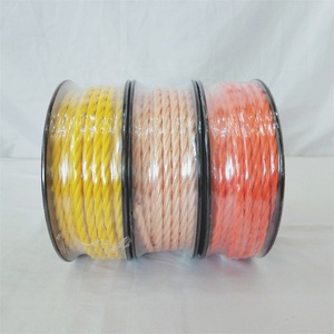 CE VDE彩色圆形绞合编织<span class=keywords><strong>2</strong></span>或<span class=keywords><strong>3</strong></span>铜芯0.75毫米绝缘棉织物纺织电线电缆 - Product Image 5