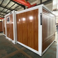 Maison mobile préfabriquée à double aile vitrée, conteneur préfabriqué, mini-maison extensible sur roues avec 3 chambres