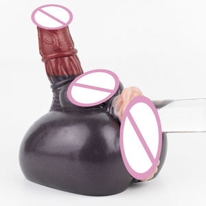Masturbador Masculino, Vagina Realista de Bolsillo, Juguetes Sexuales, Nuevo, Culo de Animal (Caballo/Perro/Mono) con Dildo Monstruoso - Product Image 5