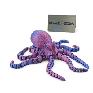 Jouets anti-stress pour enfants et adultes, animaux en acier inoxydable imprimés en 3D, pieuvre colorée à chaîne articulée - Product Image 3