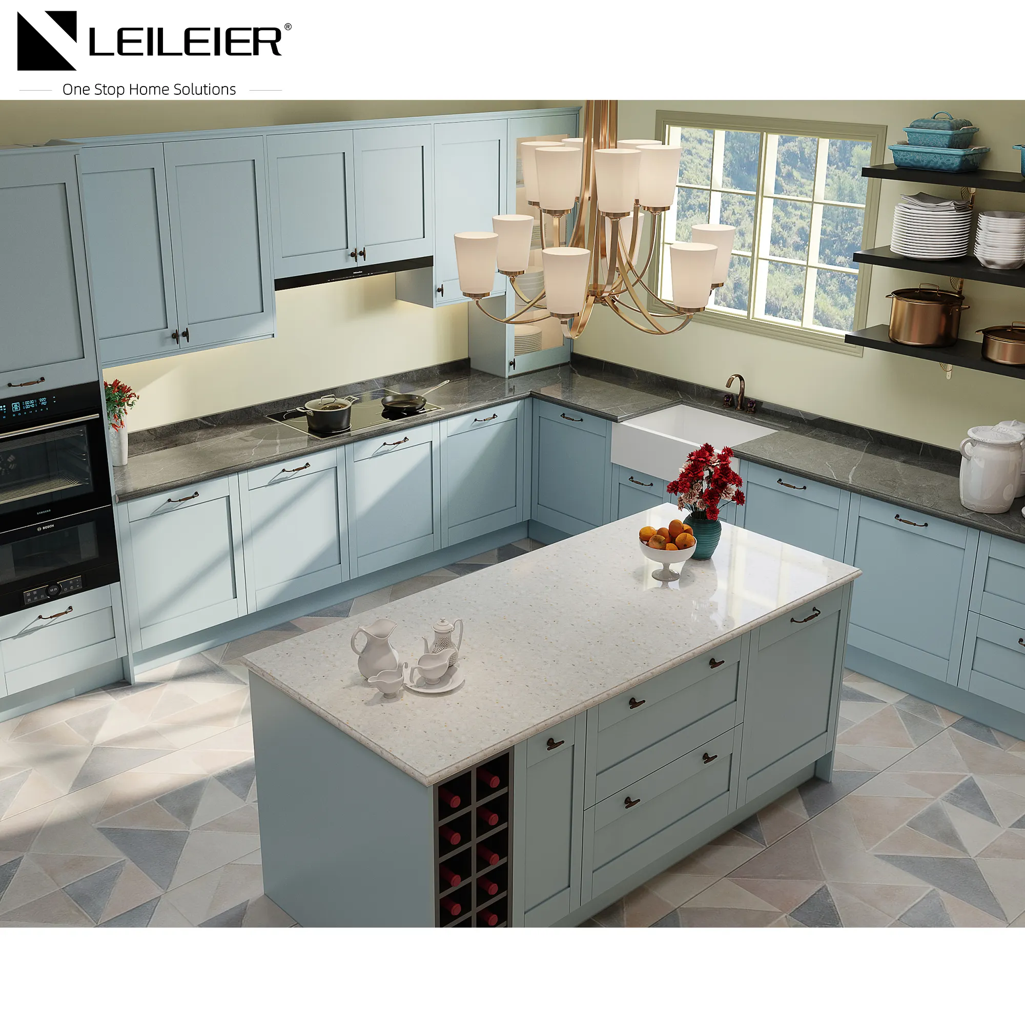 Leileileier-perillas para armario de cocina, agitador blanco, armarios de cocina