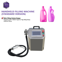 Machine de remplissage semi-automatique portable à conception hygiénique pour seaux et bacs en plastique, avec tête de remplissage détachable pour le nettoyage