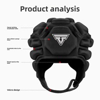 Gorra de Ciclismo TOSUOD, Protección Deportiva para Exteriores, Anti-Caídas, Resistente a Impactos, Nailon-Spandex SBR, Cuatro Estaciones, Gorra de Rugby para Portero