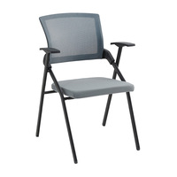 Chaise de formation avec accoudoir pliant réglable en plastique moderne pour salle de conférence Utilisation scolaire pour l'étude Utilisation de la tablette d'écriture