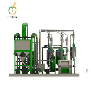 Máquina de procesamiento de granos 20T molino de harina multiusos maquinaria automática de molino de harina de plantas
