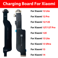 Placa de Puerto de Carga para Xiaomi 15T 15 14T 14 13T 13 12 12T Pro 12X 12S Ultra Lite, Repuesto de Flex de Carga, Piezas de Repuesto para Teléfono