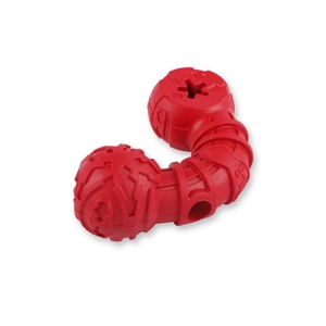 AFP Giocattolo per Cani a Forma di Osso Rosso Extra Resistente con Burro di Arachidi all'Interno per Cani che Masticano Intensamente - Product Image 3