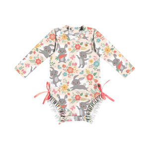 Traje de Baño para Niñas Pequeñas YZ-102-CXL, Traje de Baño Infantil con Estampado de Conejo - Product Image 1