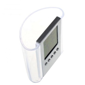 KH-CL054 <span class=keywords><strong>LCD</strong></span> Nhựa Văn Phòng Văn Phòng Phẩm Lịch Kỹ Thuật Số Ngày Đồng Hồ Để Bàn Với Người Giữ Bút - Product Image 2