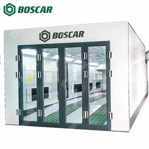 Cabine de peinture automobile de luxe 8m <span class=keywords><strong>X</strong></span> 4.3m avec chauffage électrique et brûleur diesel 36kw Puissance certifiée CE/CCC - Product Image 1