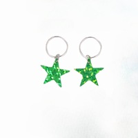 Y2k plastique paillettes étoile à cinq branches pendentif anneau de cheveux accessoires perruque Reggae Dreadlocks décoratif étoile pince à cheveux pour les femmes