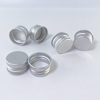 Tapa de botella de lata de cerveza de Metal de 24x15mm, cubierta de aluminio de rosca negra dorada y plateada, tapa superior de rosca portátil fácil para vidrio PET Industrial