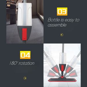 Mocio a spruzzo a palo in alluminio da 600ml con palo in ferro verniciato e vassoio in plastica a forma <span class=keywords><strong>di</strong></span> rettangolo per lavori <span class=keywords><strong>di</strong></span> pulizia - Product Image 5