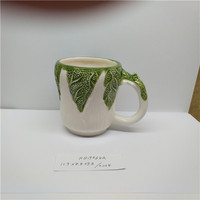 Tasses à café et à thé en porcelaine de style américain, multi-usages, 3D, motif de renard de Noël, classiques, faites à la main, mignonnes, étanches, grandes