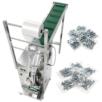 Machine d'emballage de petites pièces pour fixations métalliques, alimentation électrique manuelle, avec fabrication automatique de sacs, thermoscellage et découpe
