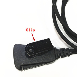 Controllo del volume di Aria morsetto del tubo grande PTT cuffia K spina per Kenwood Baofeng UV5R 888 S ecc walkie talkie - Product Image 4