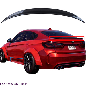 สำหรับ F16/X6M F86 P สไตล์วัสดุคาร์บอนไฟเบอร์แท้ สปอยเลอร์หลัง ปีกท้ายรถ ปี 2014-2019 - Product Image 1