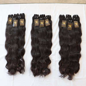 Vente en gros de cheveux vierges non traités, paquets de tissage de cheveux humains brésiliens, vierges crus, branches indiennes, cuticules alignées - Product Image 3