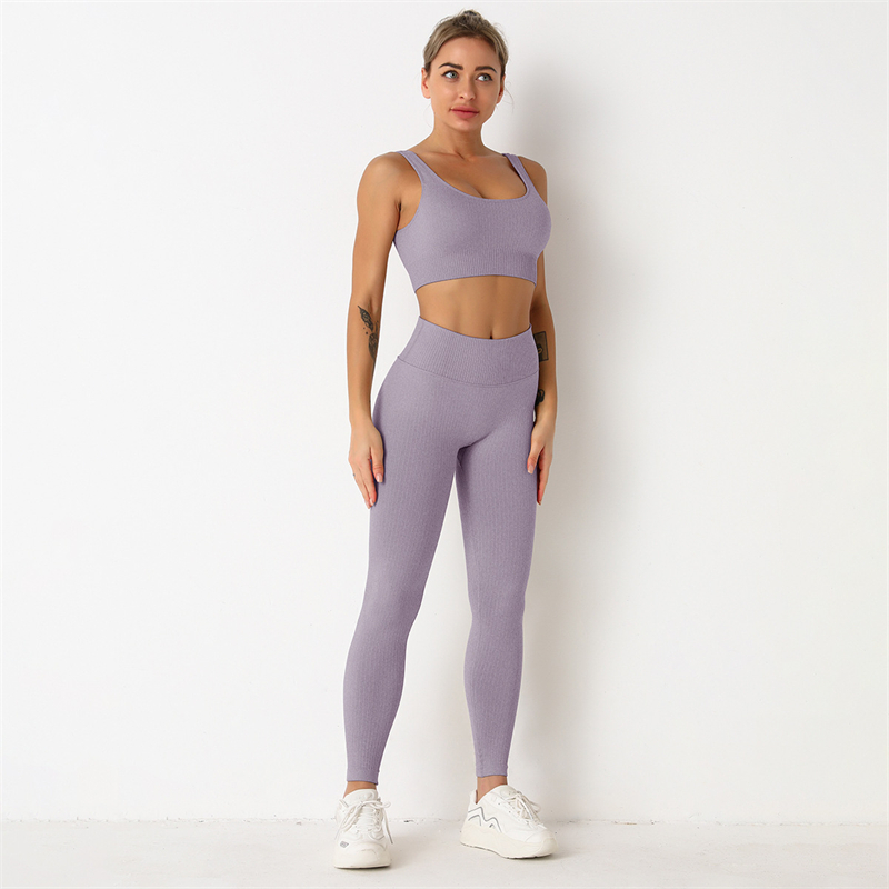 New Fashion Modern Breathable Workout Clothing Women Active Wear  Yoga Pants  BRA  9 colors Hot Sale