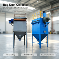 Nouvelle machine de filtration à sacs à jet pulsé SENOTAY DMC120 avec plateforme échelle pour la collecte des poussières en fonderie et dans les mines