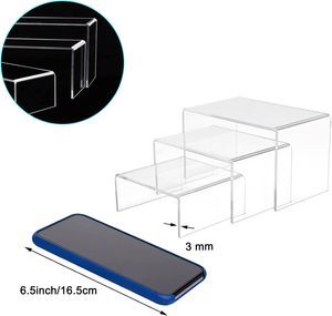 Exhibidores Rectangulares Modernos de Acrílico Transparente para Zapatos y Joyería, Tamaños Personalizables - Product Image 3