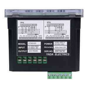 Compteur d'énergie numérique intelligent triphasé YADA ET903 haute précision classe 0.5, panneau d'énergie industriel, IoT <span class=keywords><strong>EMS</strong></span>/BMS 10A - Product Image 4