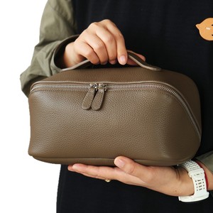 Grande trousse de maquillage en cuir PU grande capacité, résistante à l'eau, avec fermeture éclair, organiseur de cosmétiques, trousse de toilette de voyage - Product Image 4
