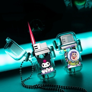 Thời trang sáng tạo kuromi nhẹ hơn butan Kawaii búp bê Windproof bơm lại máy bay phản lực nhẹ hơn <span class=keywords><strong>Torch</strong></span> gas phim hoạt hình nhẹ hơn cho người phụ nữ Quà Tặng - Product Image 1