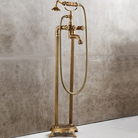 Promotion : Robinet de lavabo Guifei de luxe en laiton de haute qualité, à poser au sol, avec douchette latérale et double commande chaud/froid
